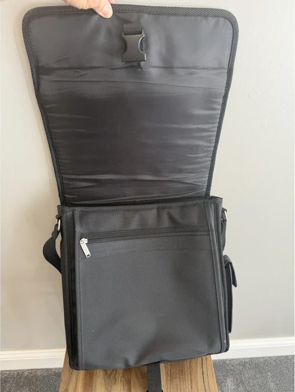 Vtg Sony PlayStation Messenger Travel Bag Carry Case PS1 PS2 Strap Black EUC